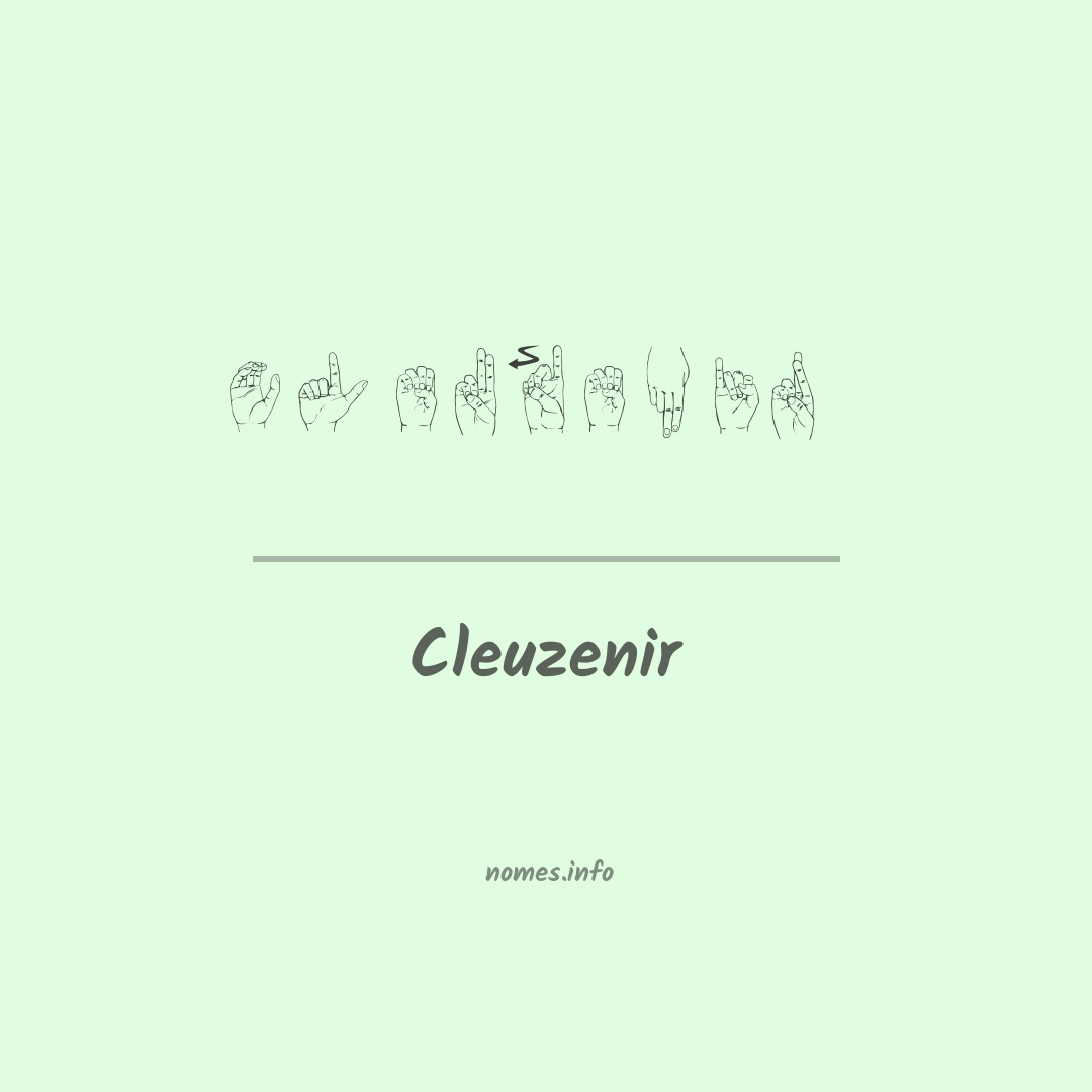 Cleuzenir em Libras