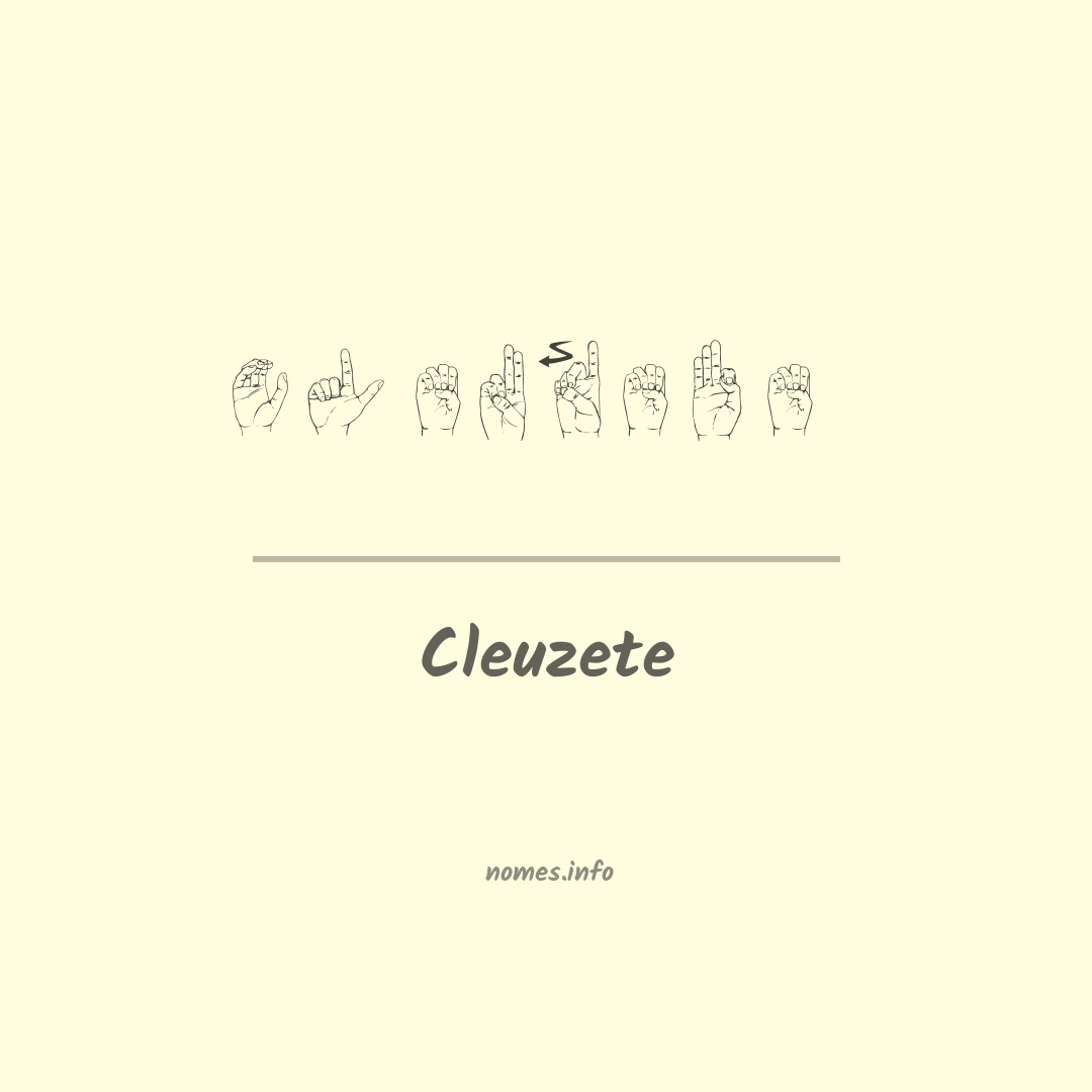 Cleuzete em Libras