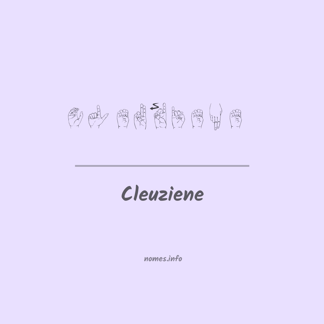 Cleuziene em Libras