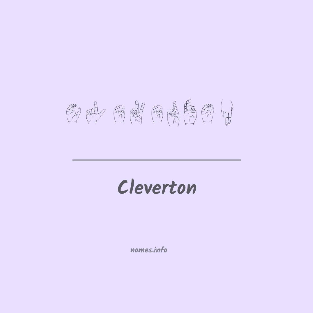 Cleverton em Libras