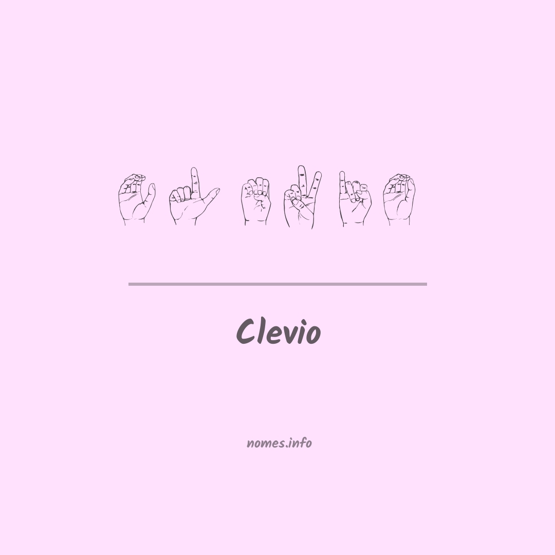 Clevio em Libras