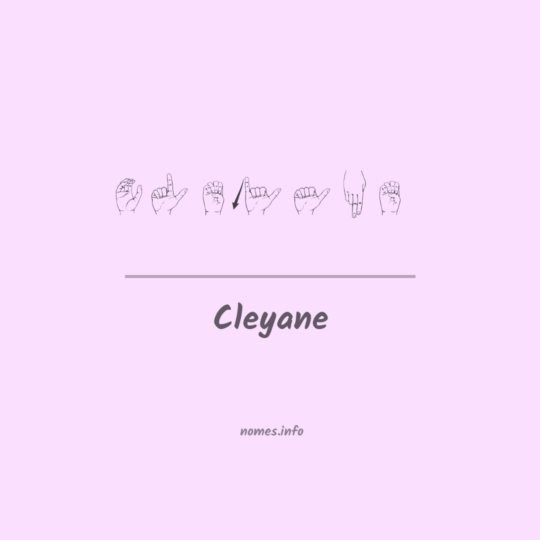 Cleyane em Libras