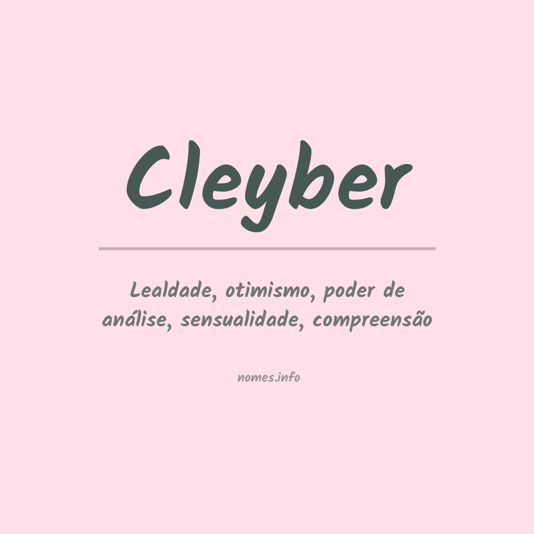 Significado do nome Cleyber
