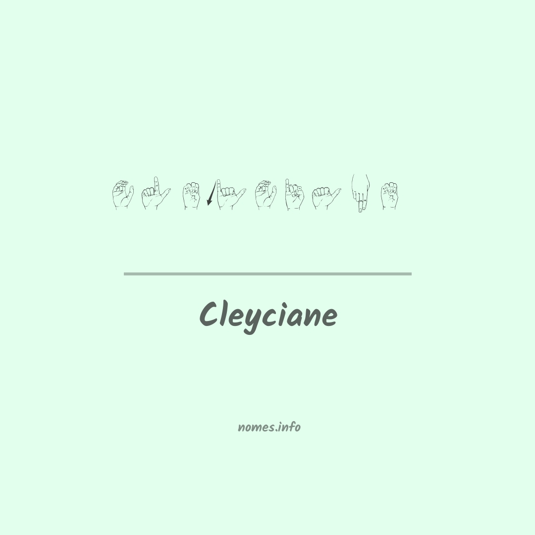 Cleyciane em Libras
