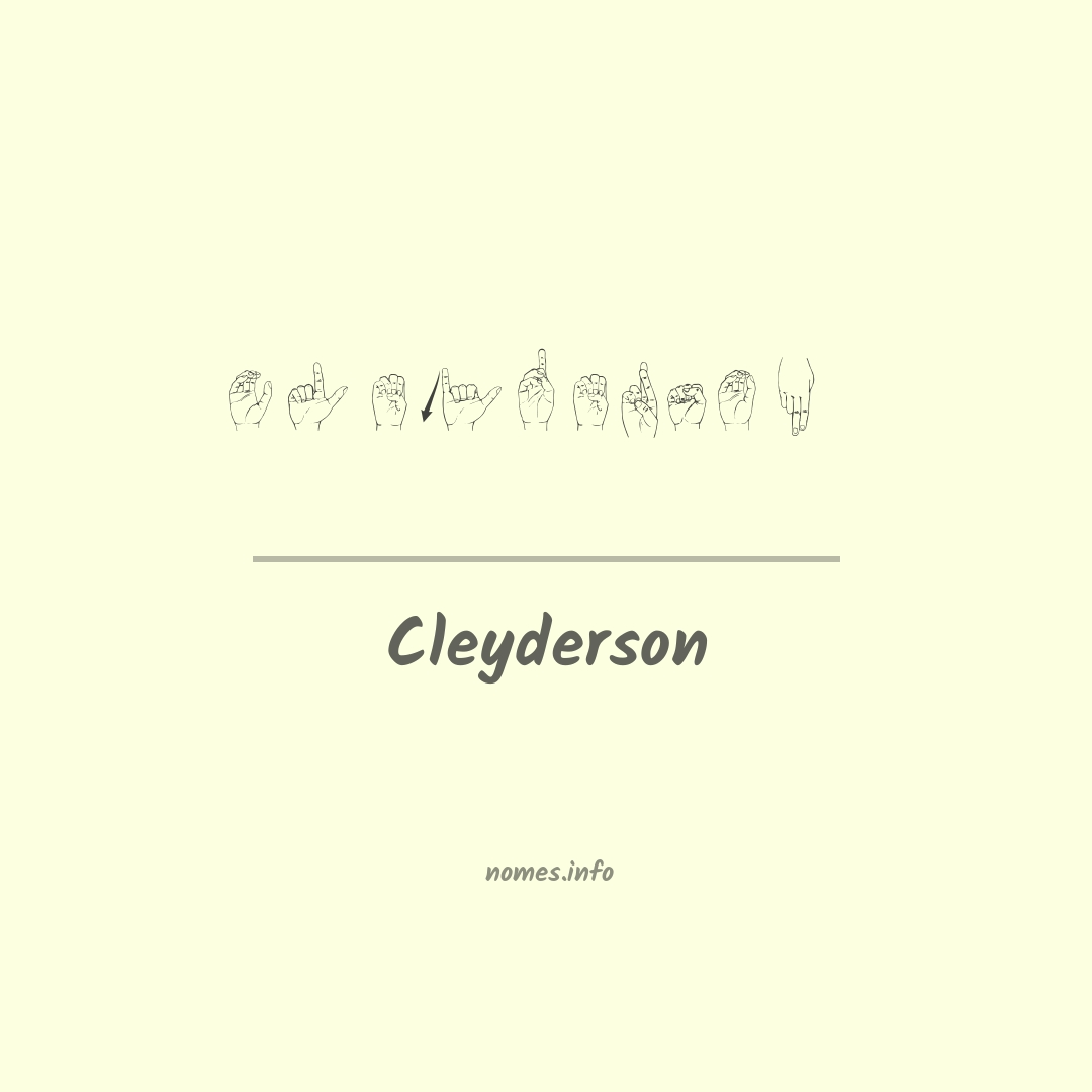 Cleyderson em Libras