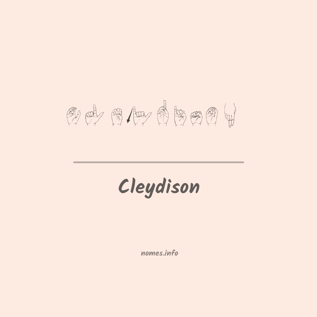 Cleydison em Libras