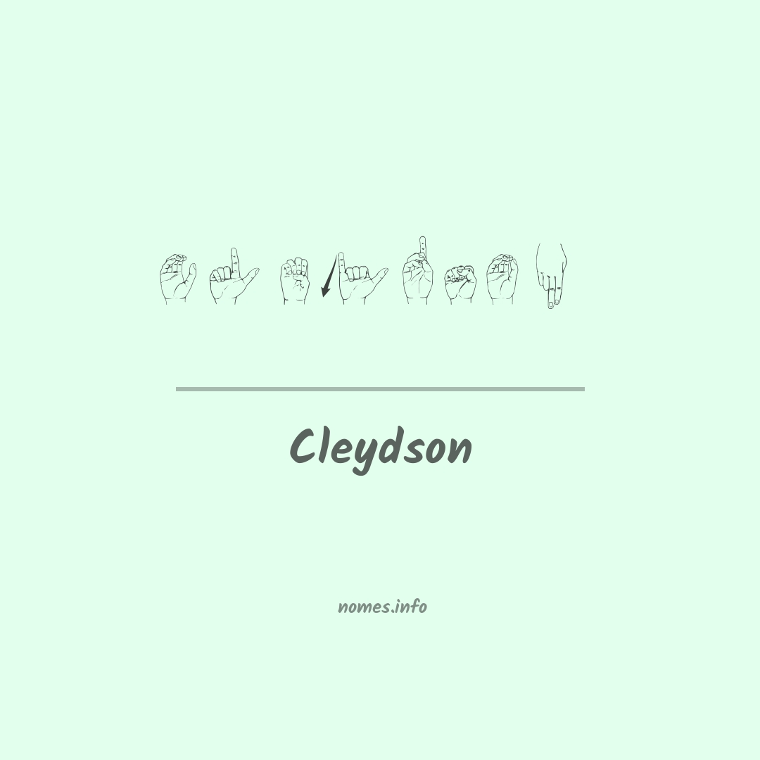 Cleydson em Libras
