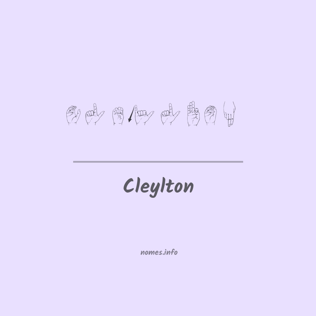 Cleylton em Libras