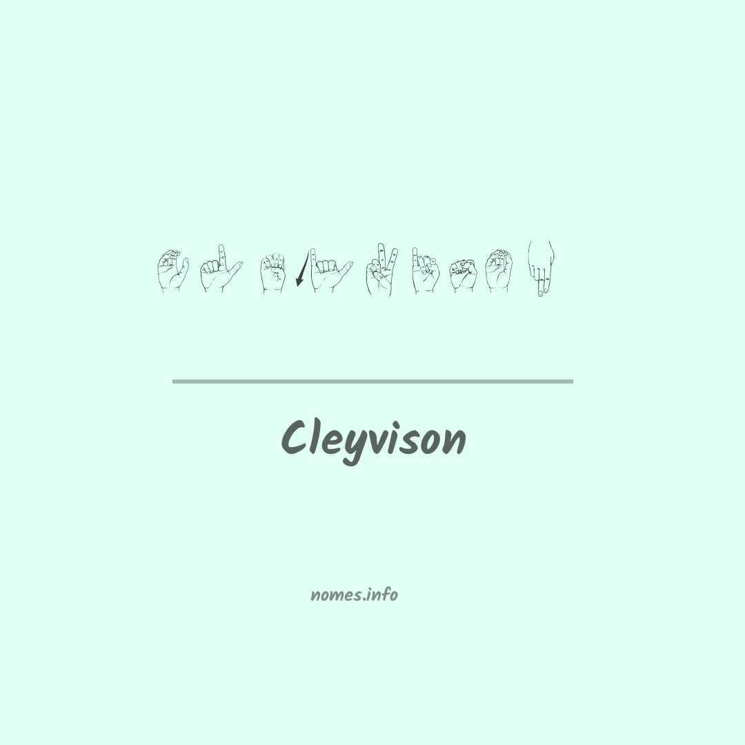 Cleyvison em Libras
