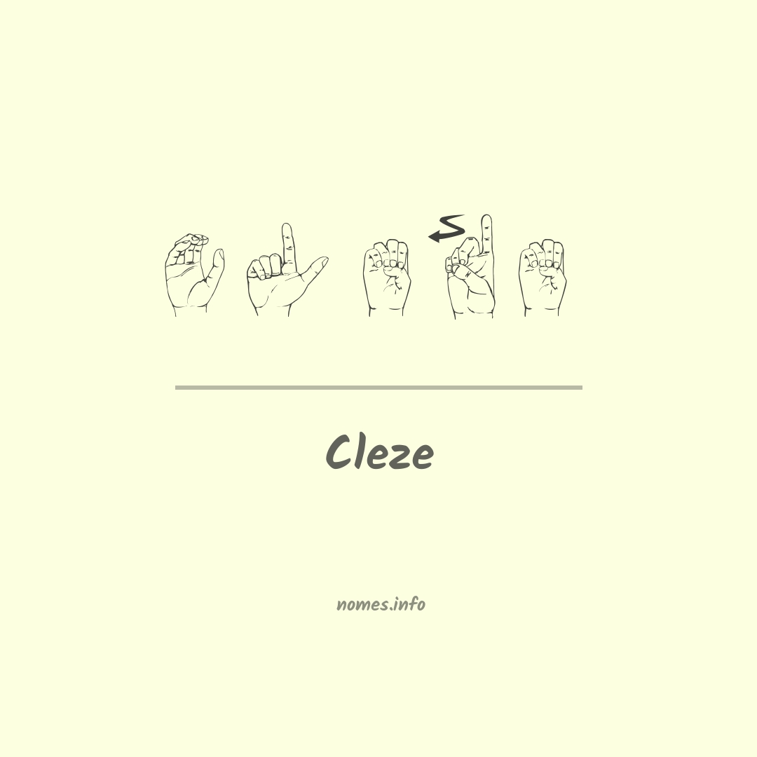 Cleze em Libras