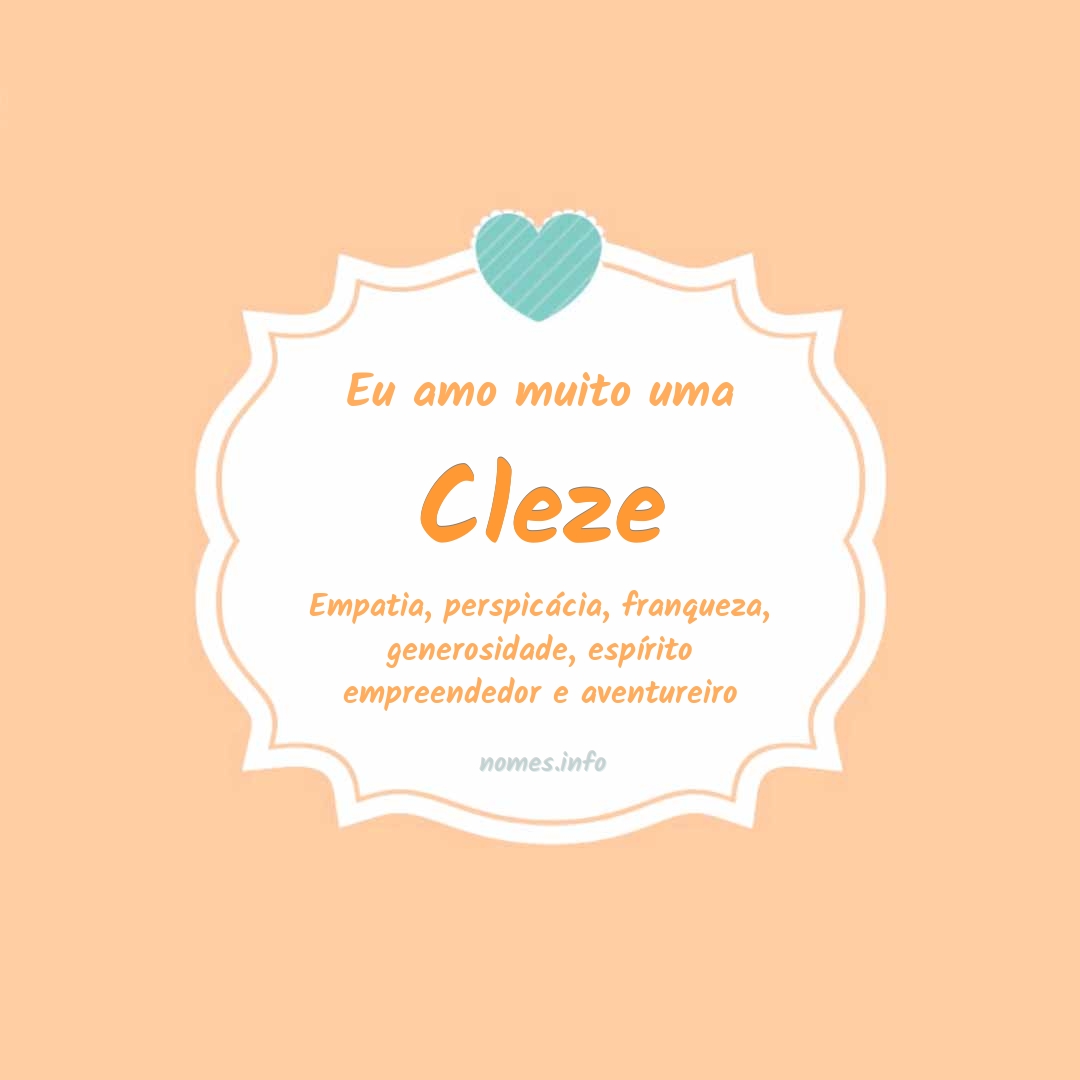 Eu amo muito Cleze