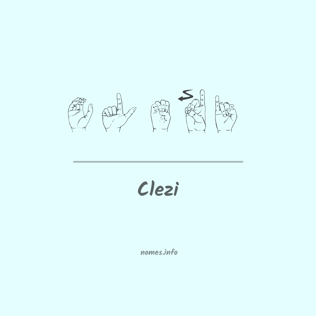 Clezi em Libras