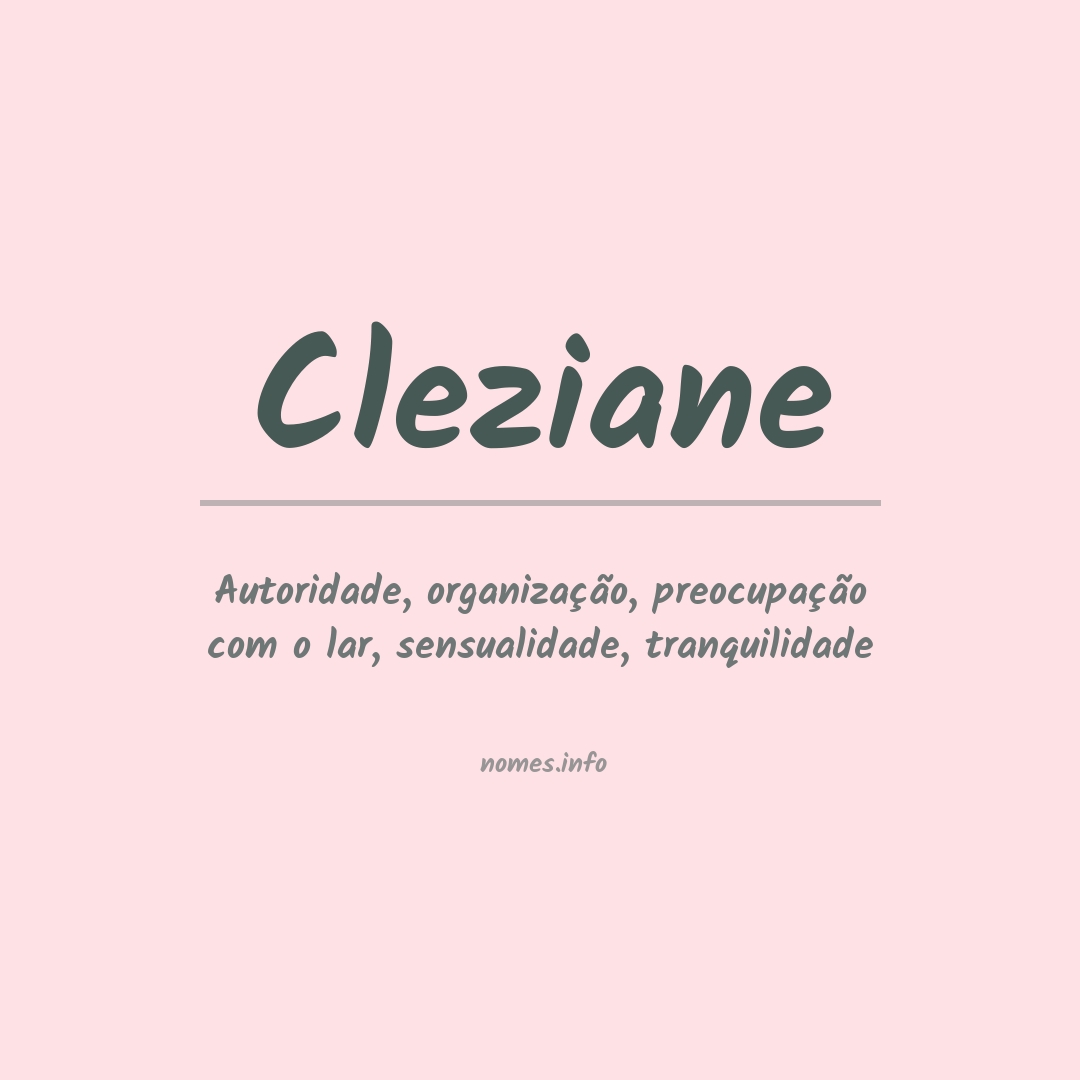 Significado do nome Cleziane