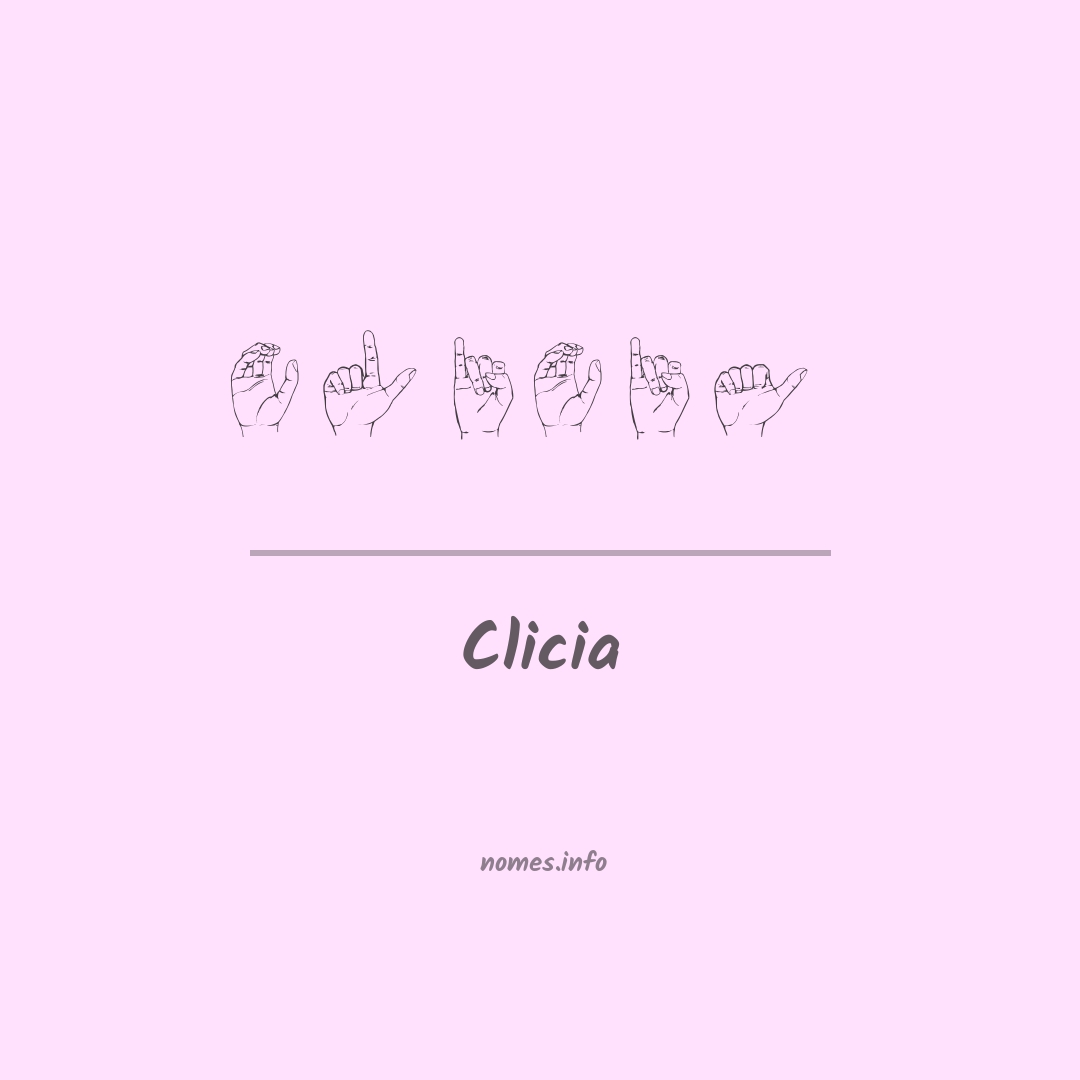 Clicia em Libras