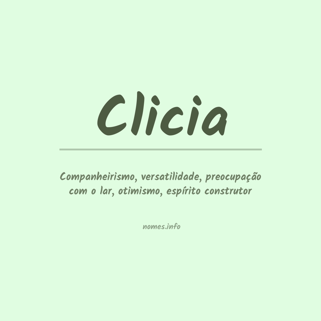 Significado do nome Clicia