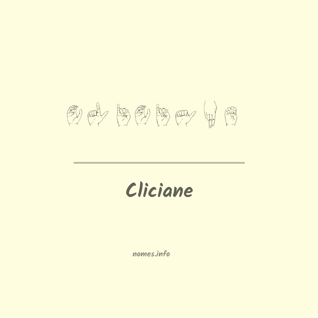 Cliciane em Libras