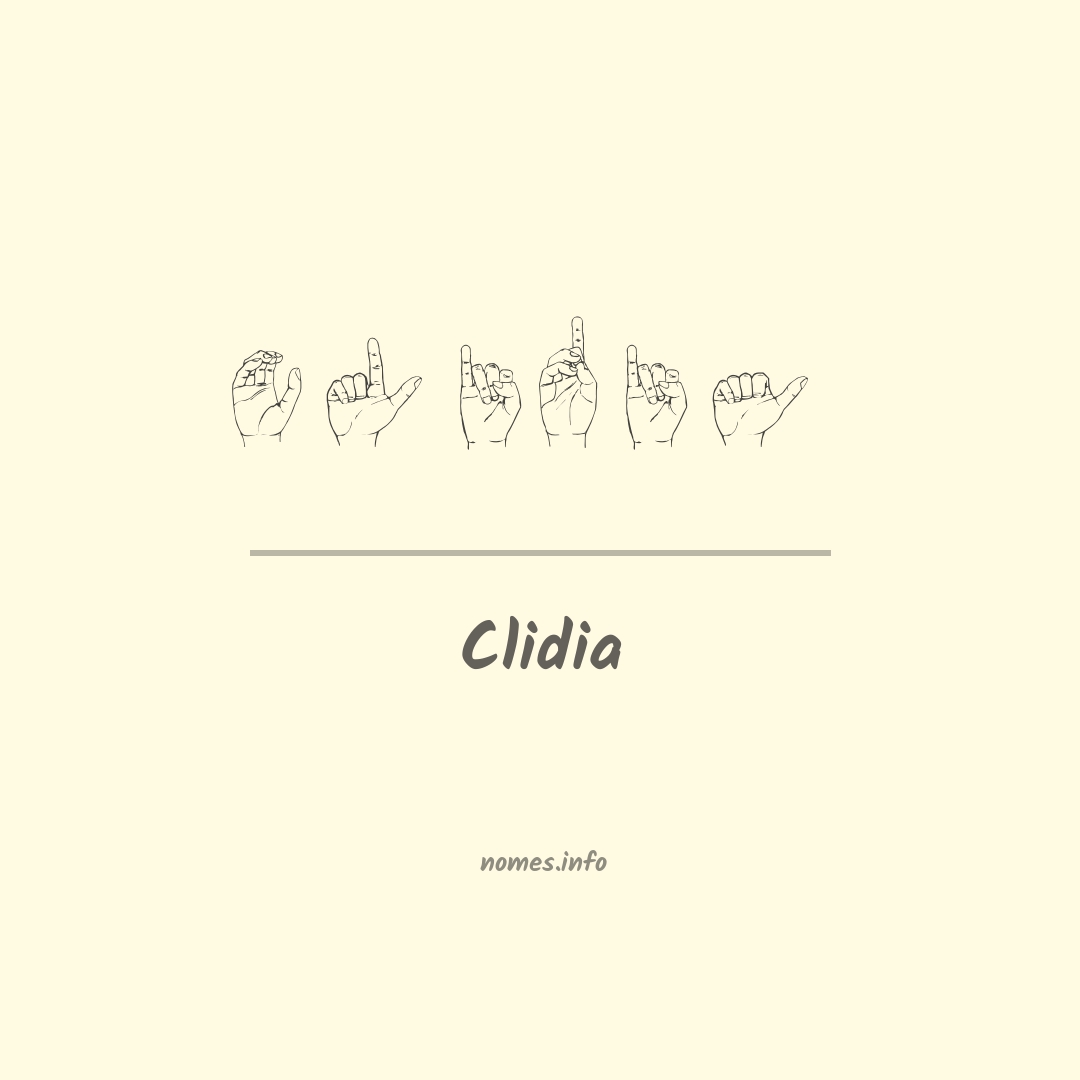 Clidia em Libras