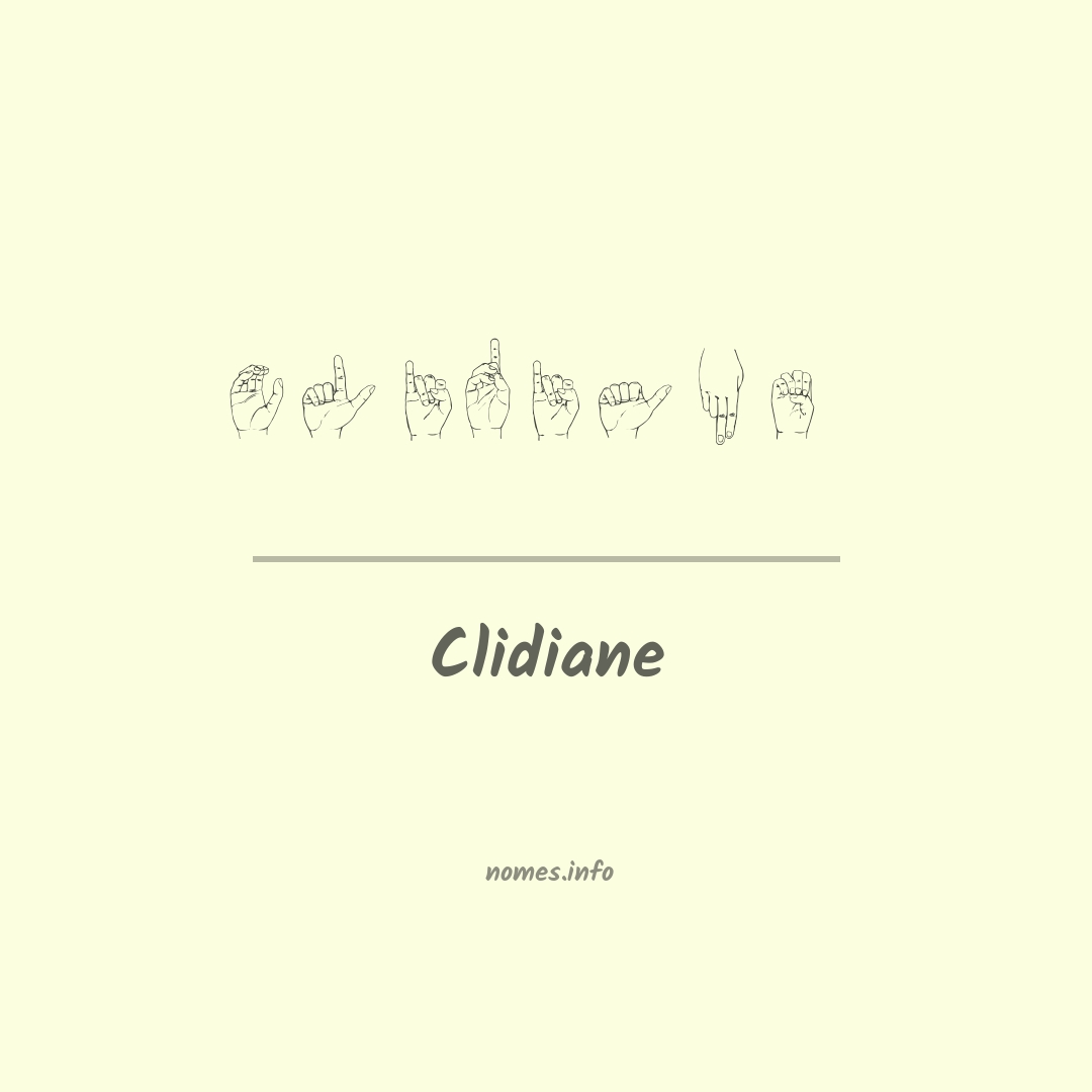 Clidiane em Libras