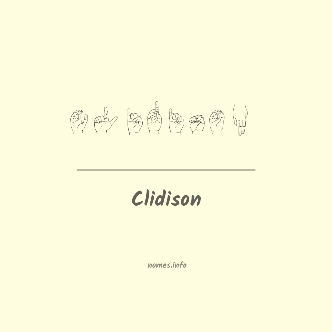 Clidison em Libras