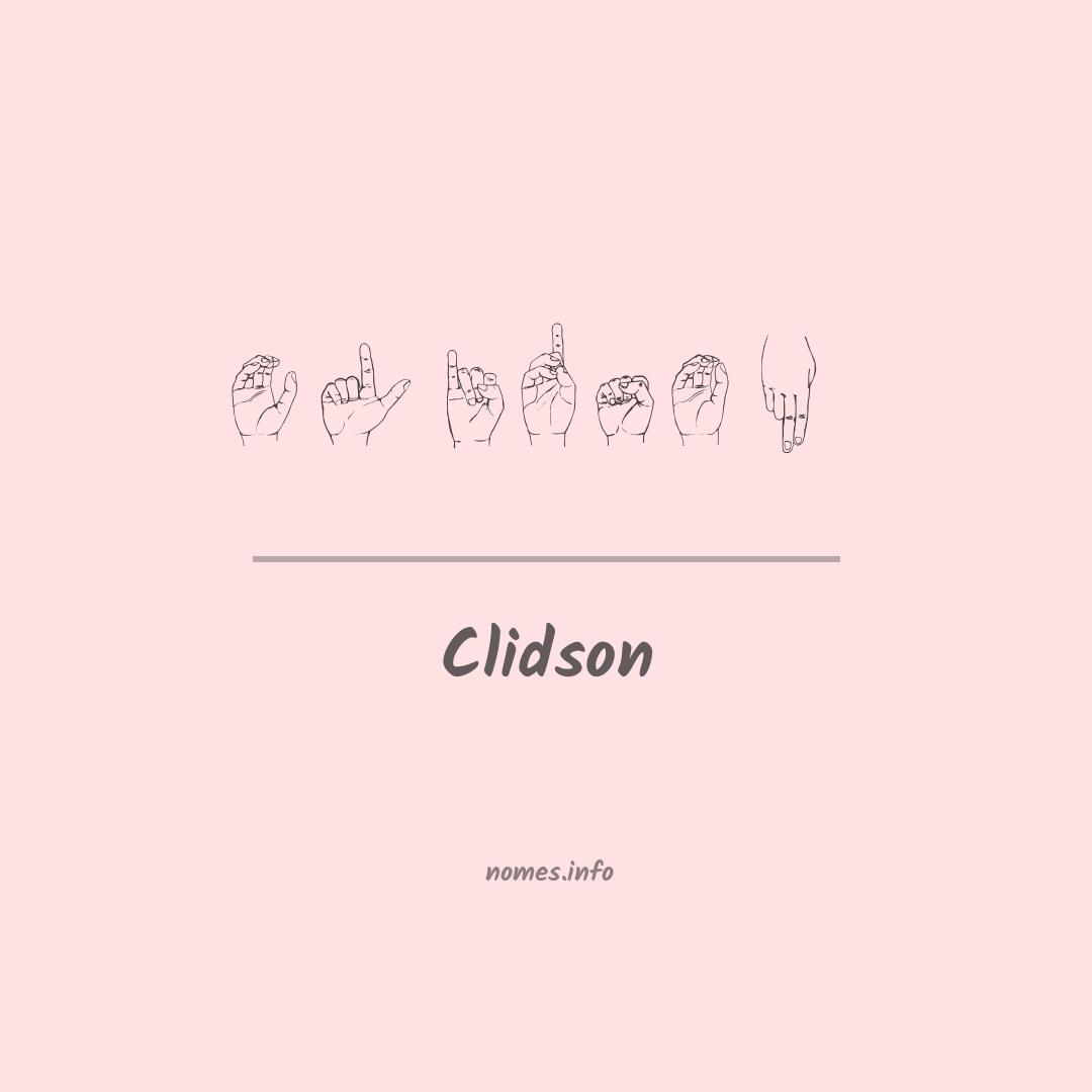 Clidson em Libras