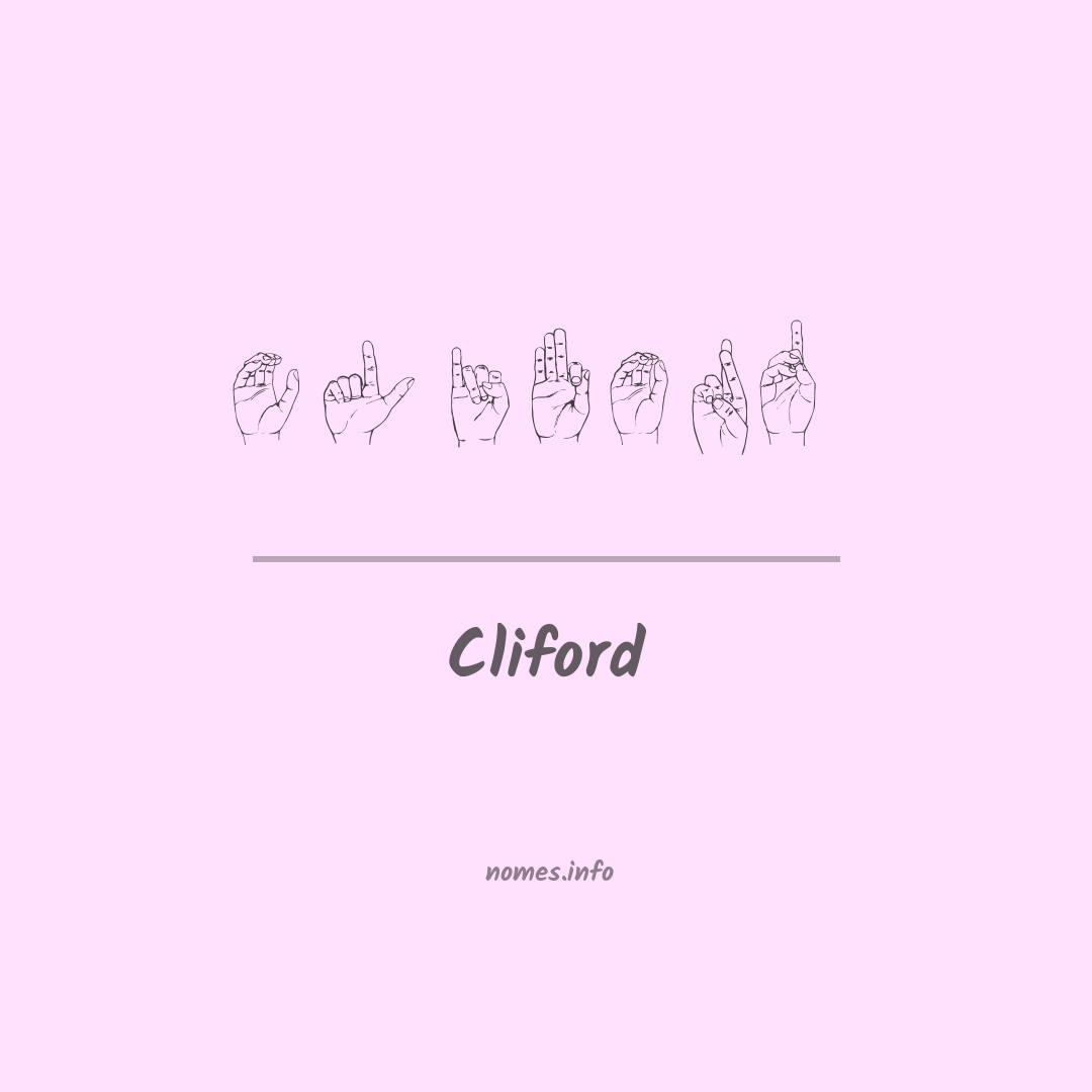 Cliford em Libras