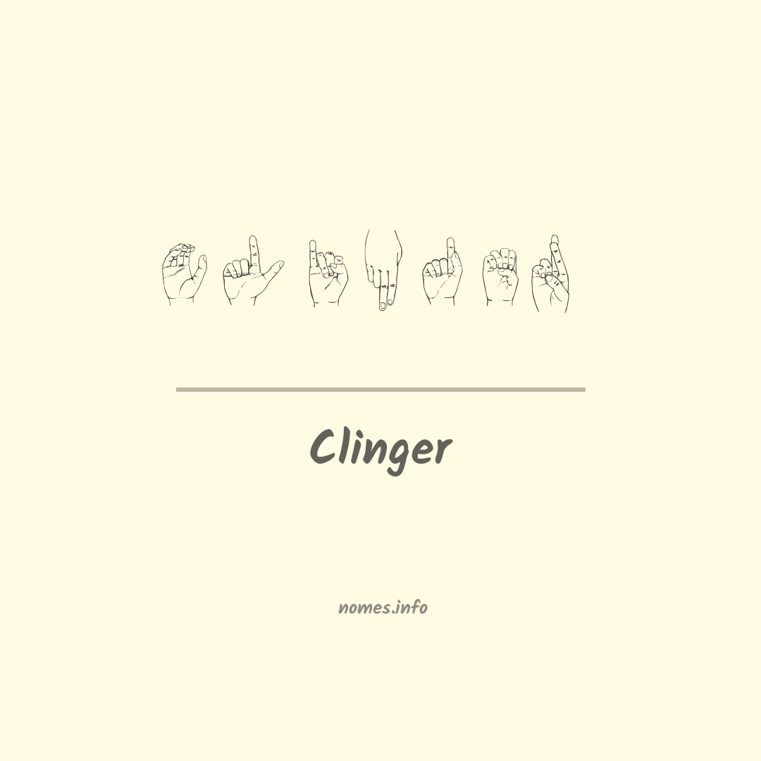 Clinger em Libras