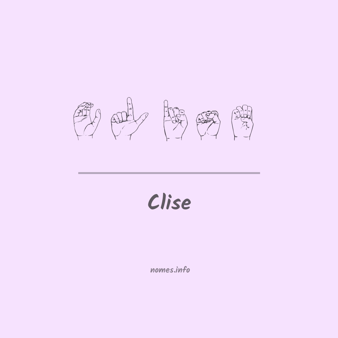 Clise em Libras