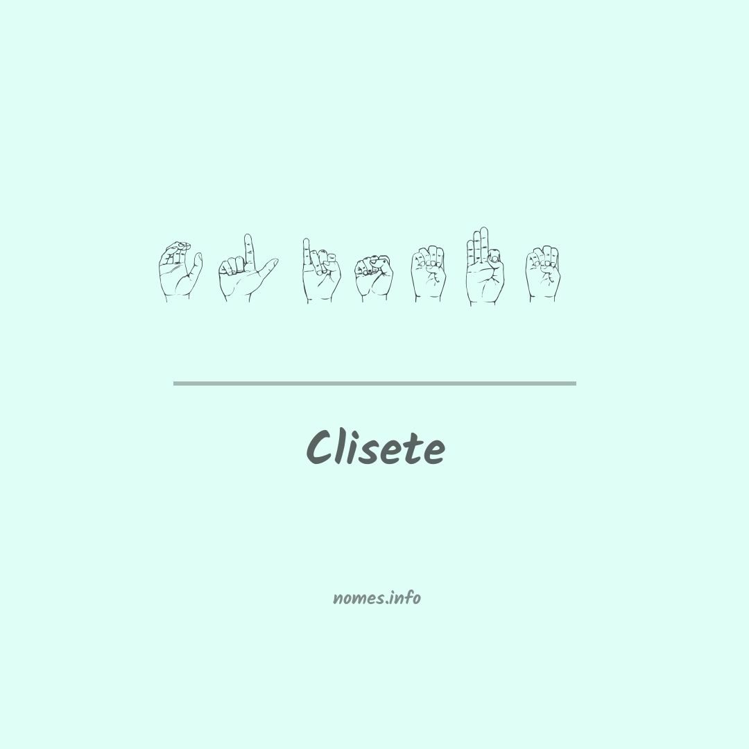 Clisete em Libras