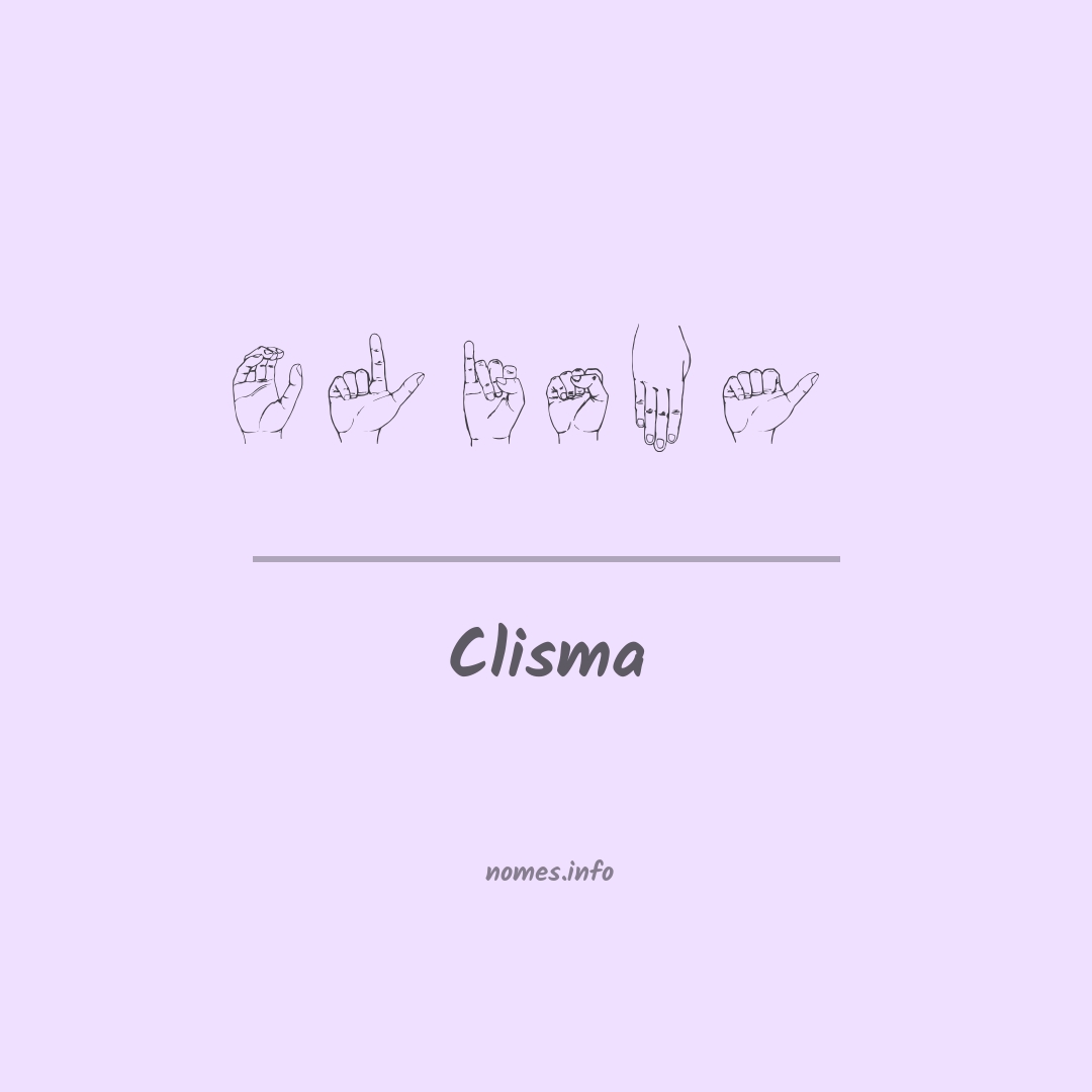 Clisma em Libras