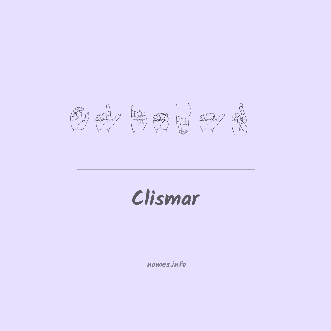 Clismar em Libras
