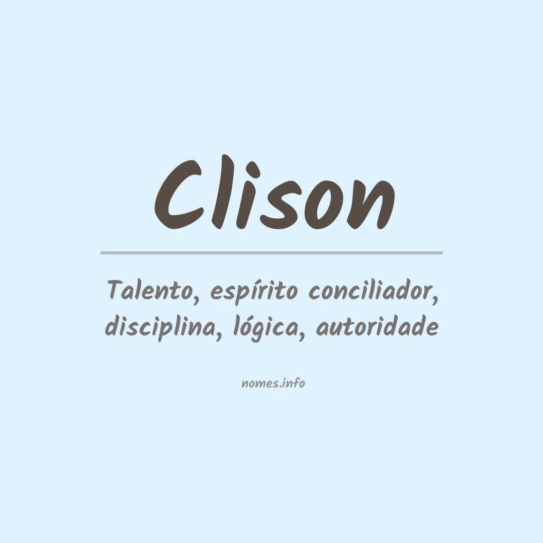 Significado do nome Clison