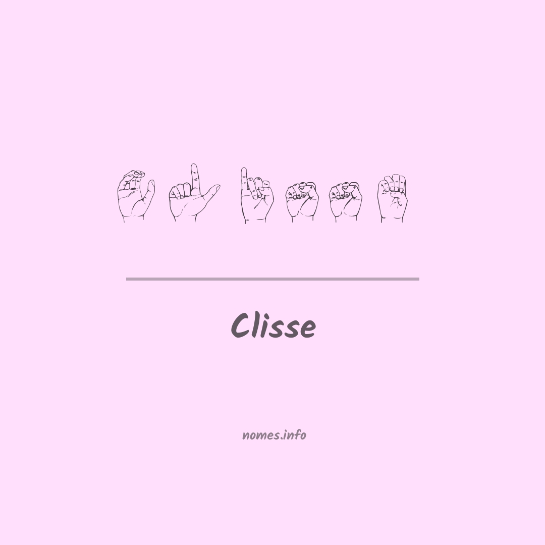 Clisse em Libras