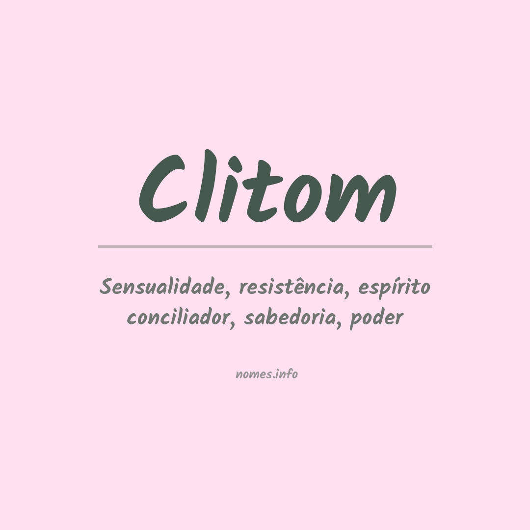 Significado do nome Clitom