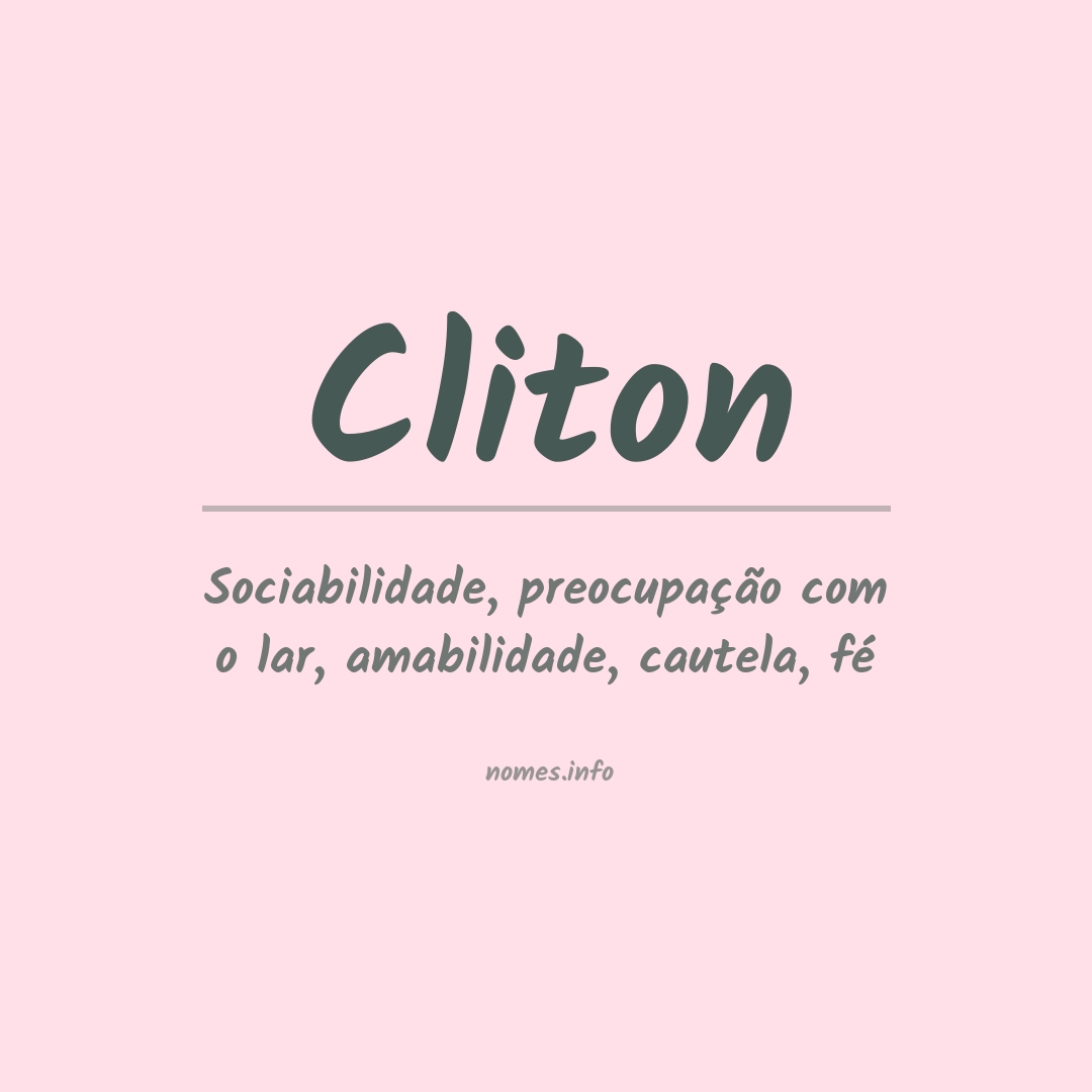Significado do nome Cliton