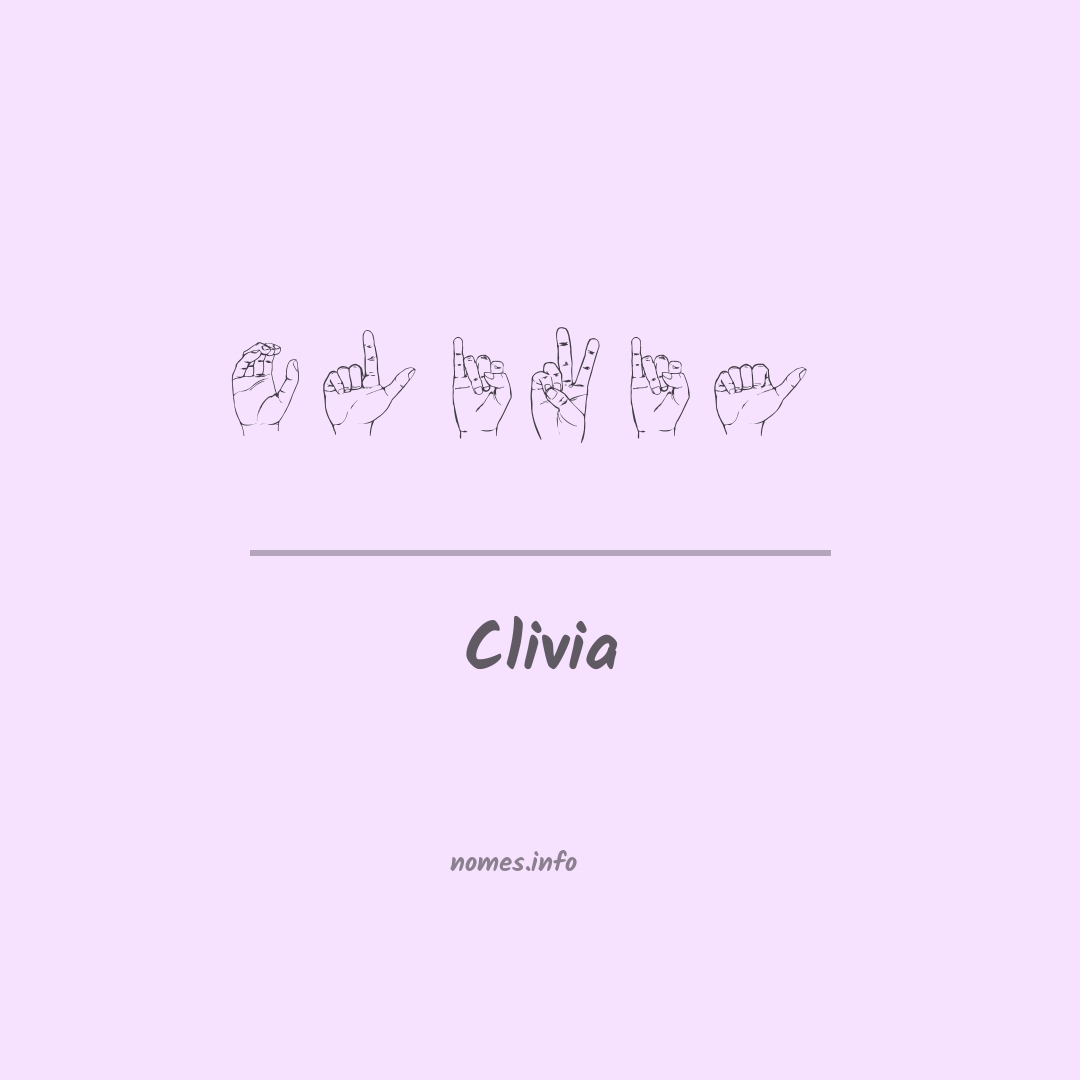 Clivia em Libras