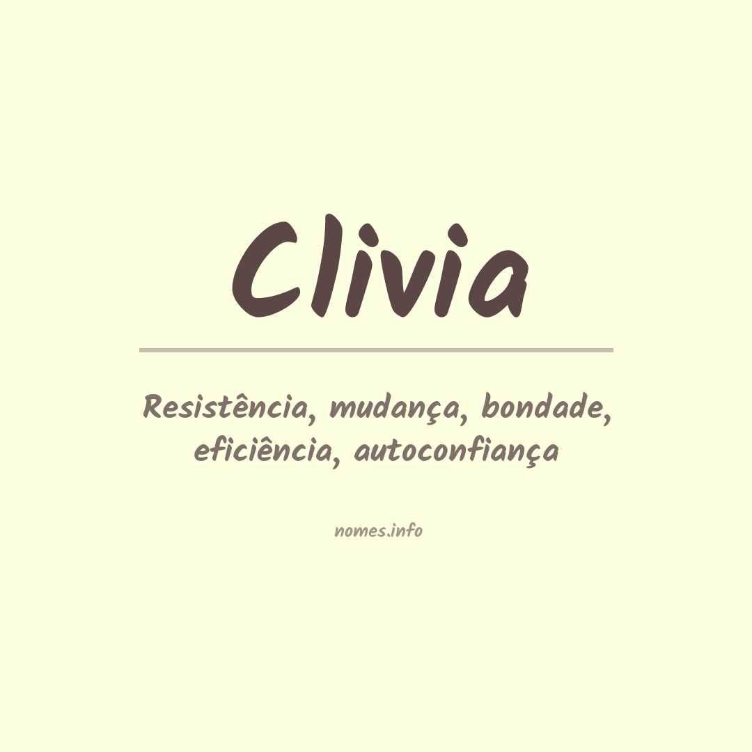 Significado do nome Clivia