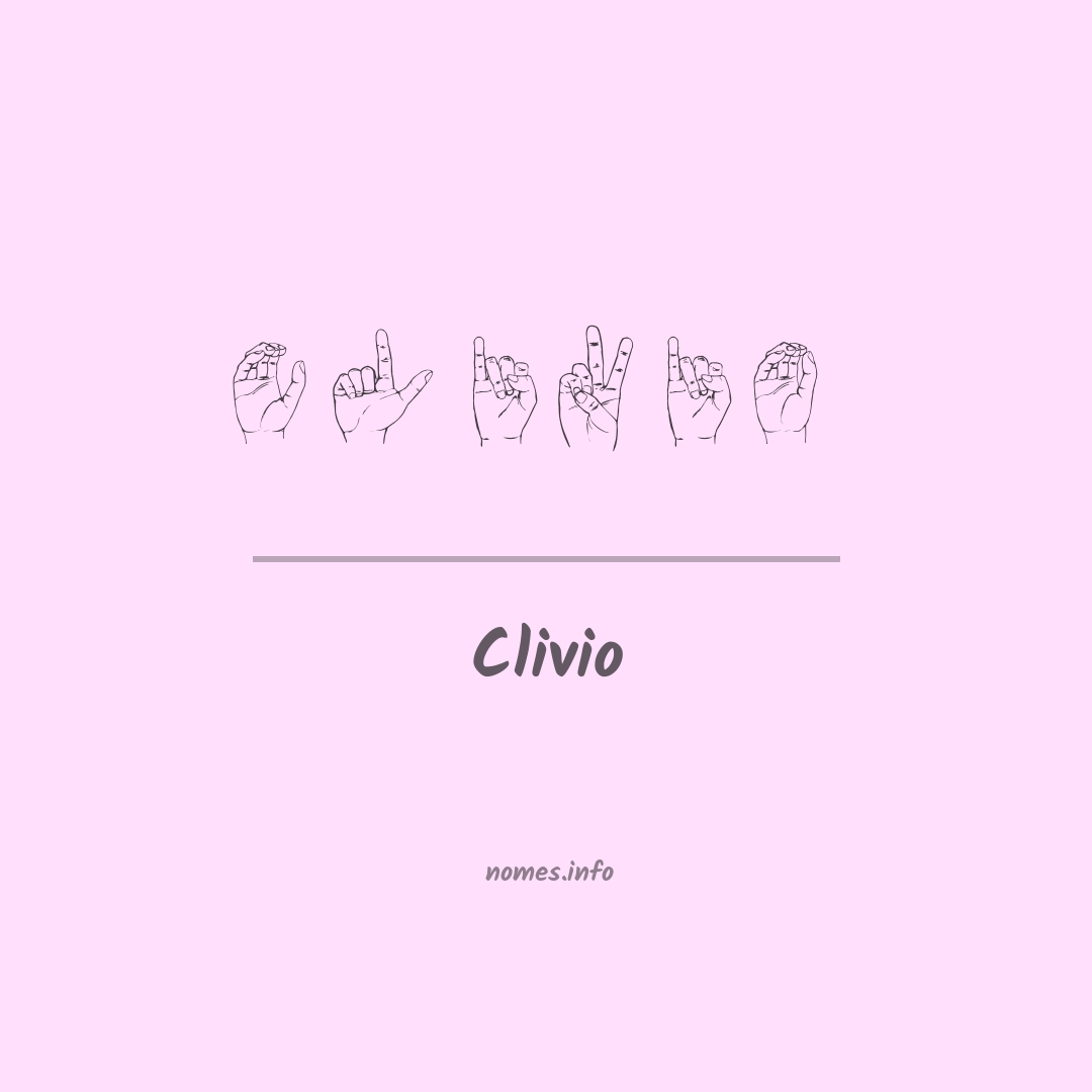 Clivio em Libras