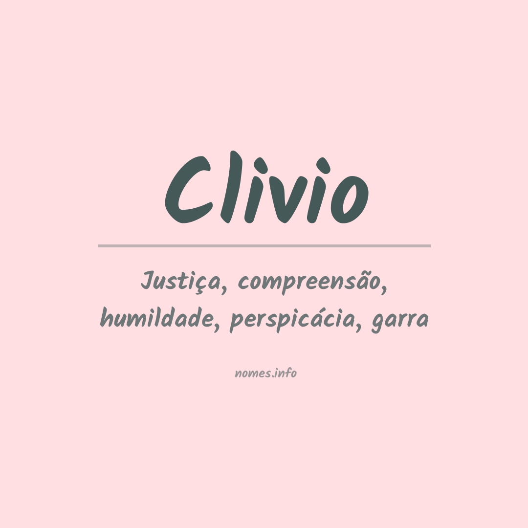 Significado do nome Clivio
