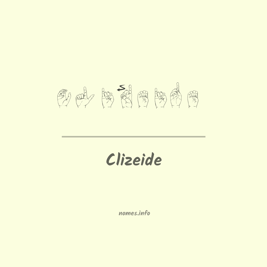 Clizeide em Libras