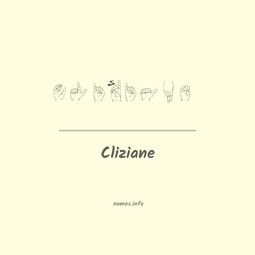 Cliziane em Libras