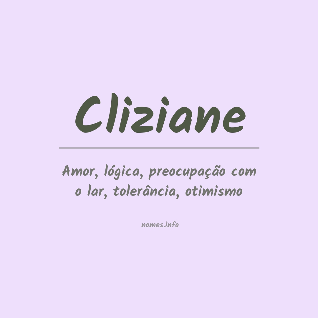 Significado do nome Cliziane