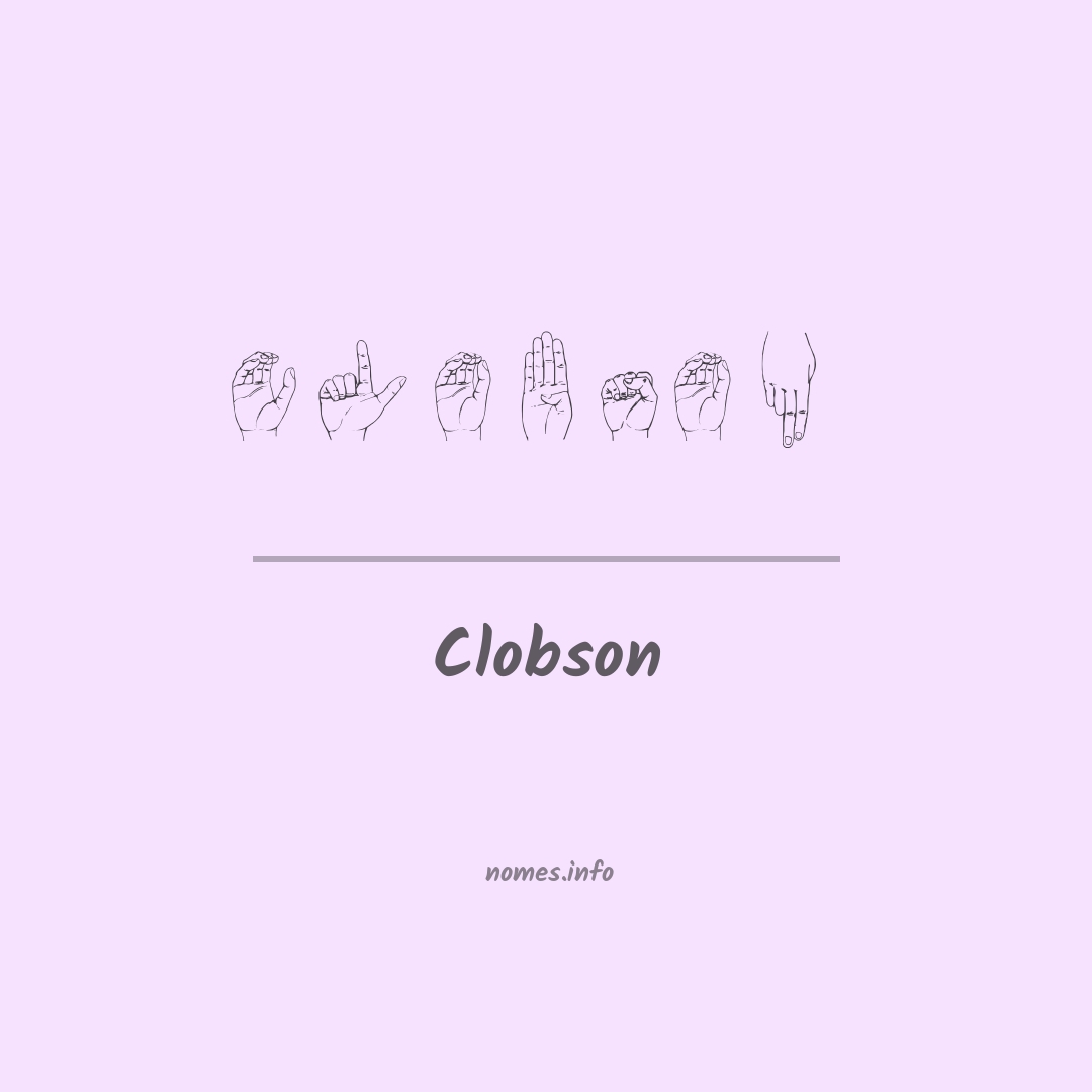 Clobson em Libras