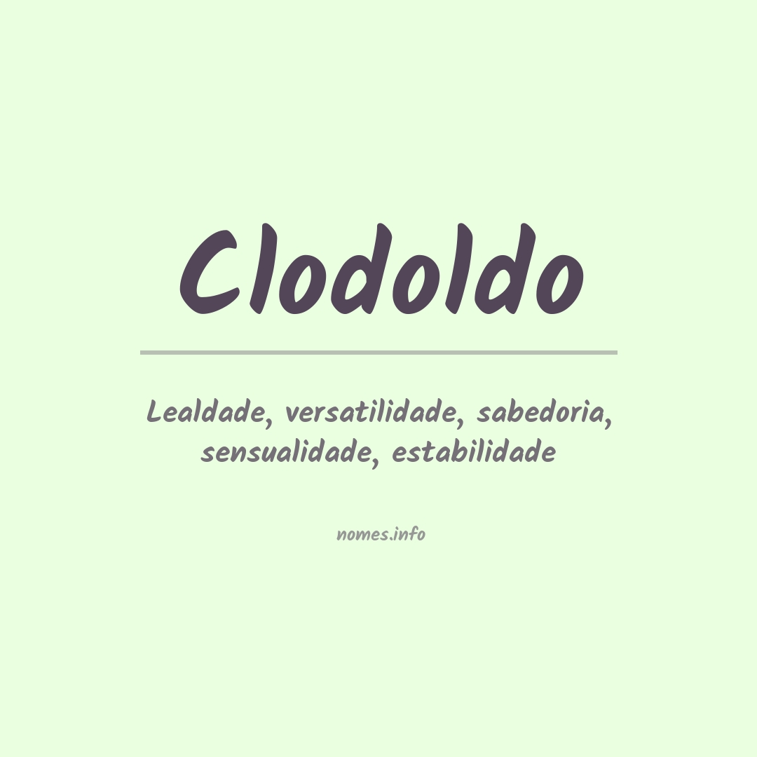 Significado do nome Clodoldo