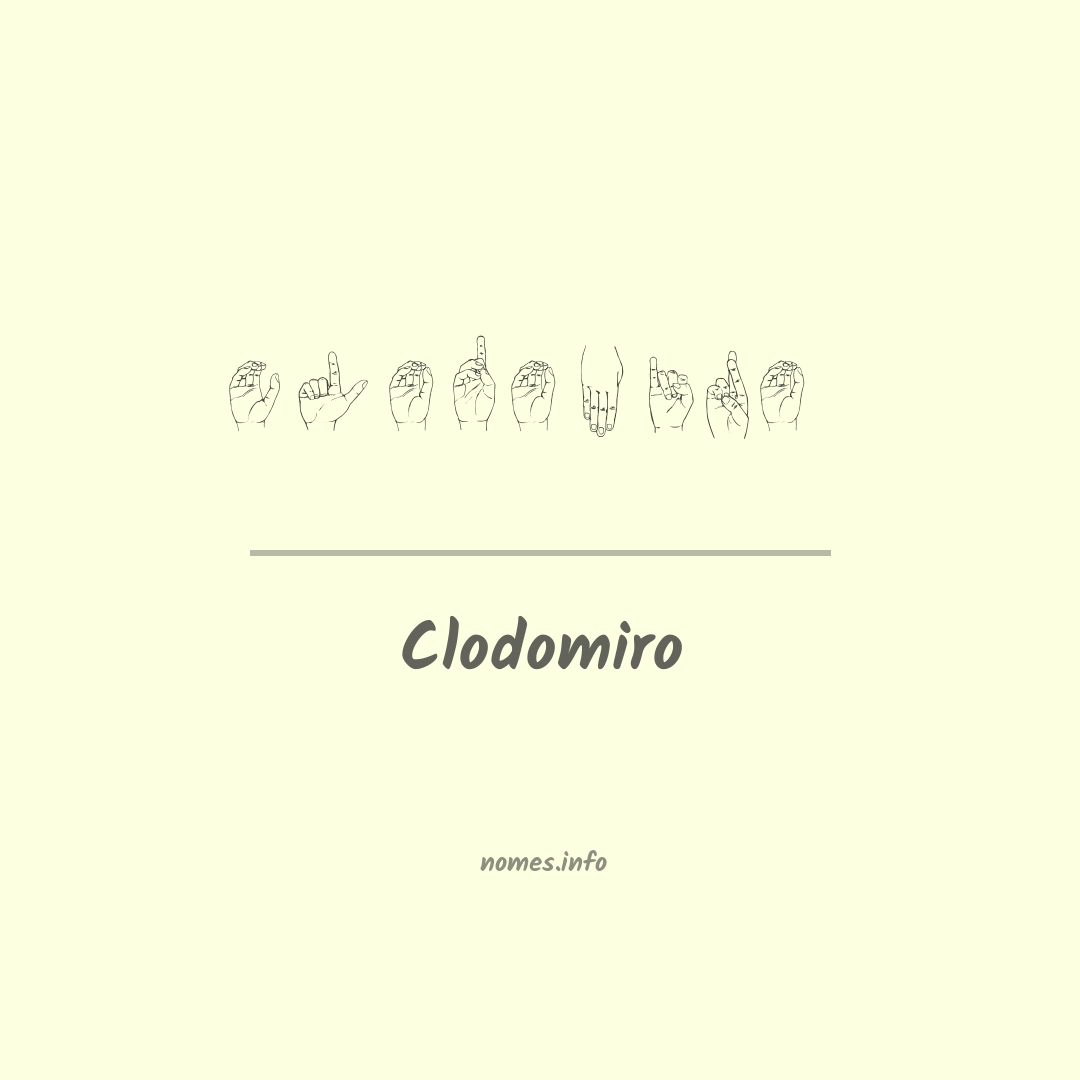 Clodomiro em Libras