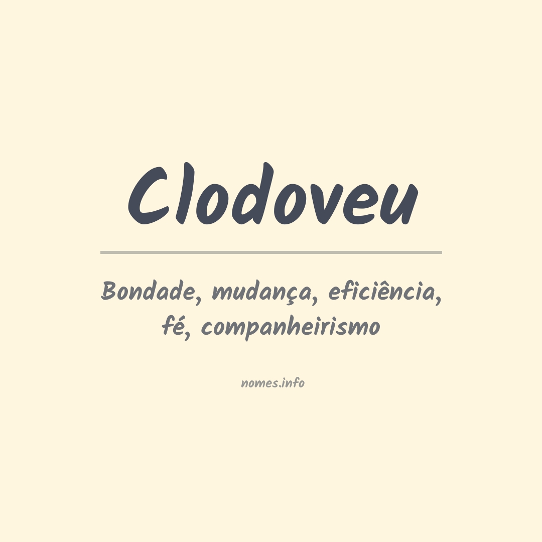 Significado do nome Clodoveu