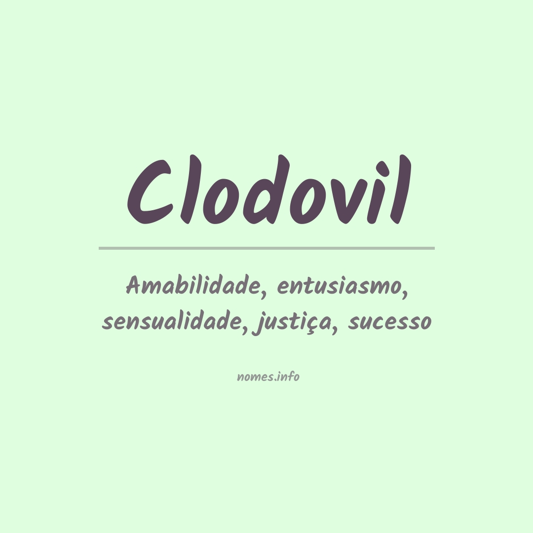 Significado do nome Clodovil