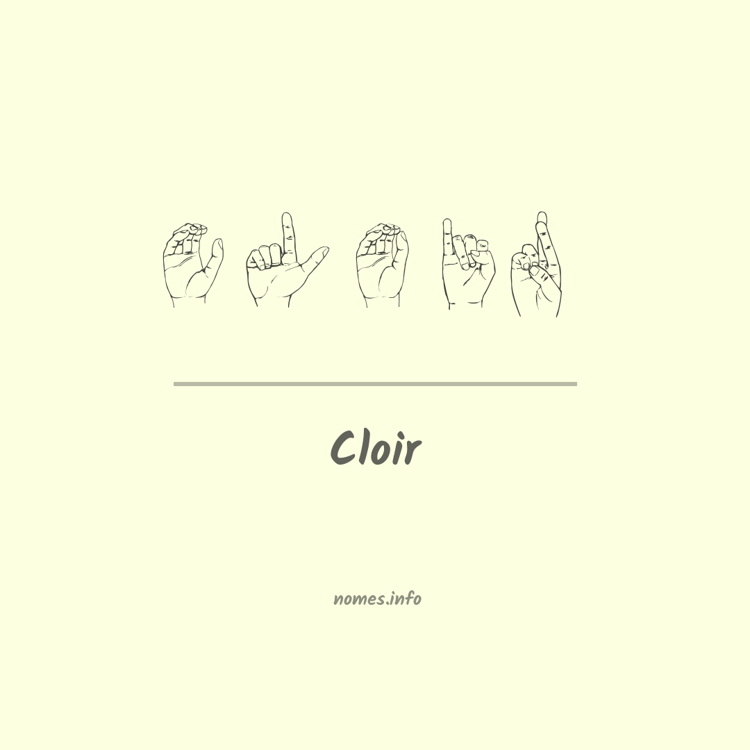 Cloir em Libras