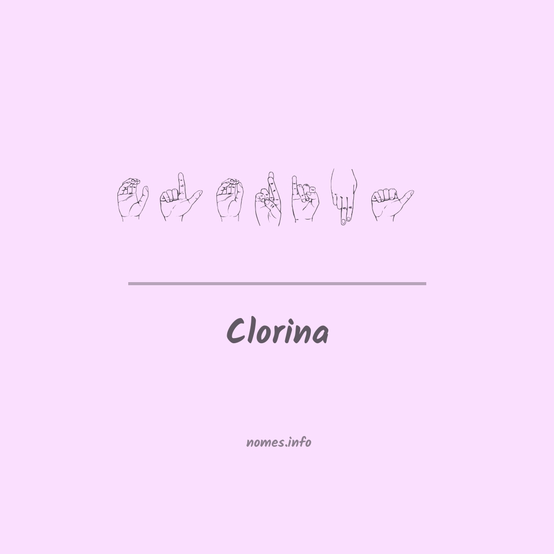 Clorina em Libras