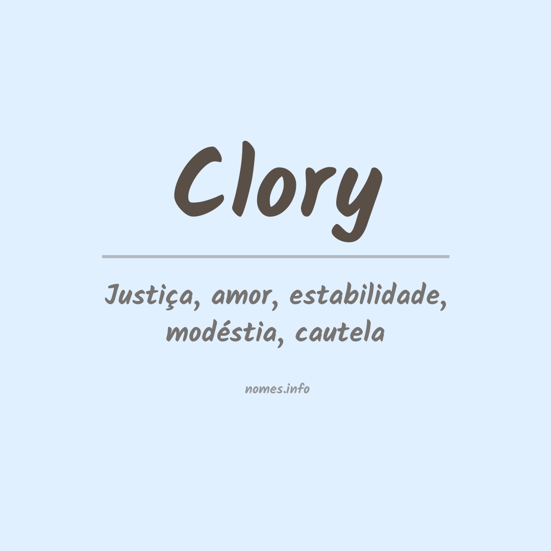 Significado do nome Clory