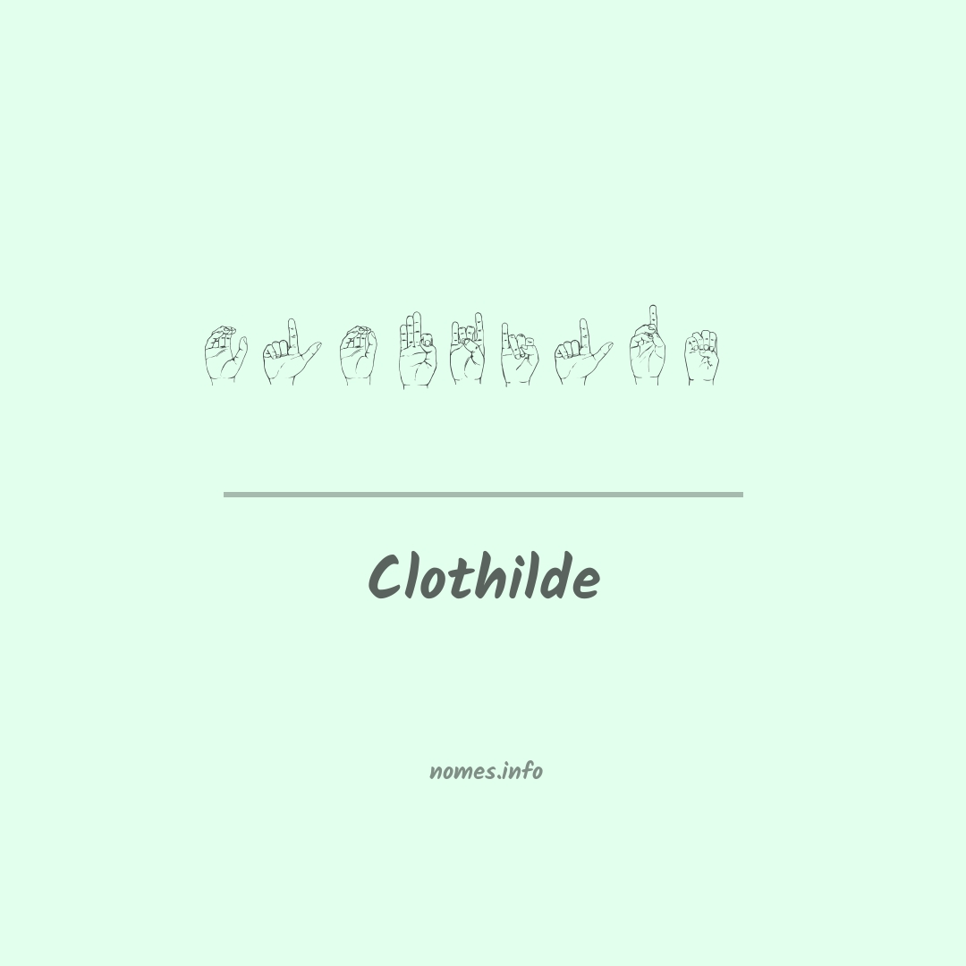 Clothilde em Libras Clothilde em Libras